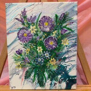 " Purple Bouquet "